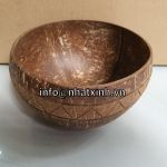 Bát gáo dừa, khắc hoa văn đẹp
